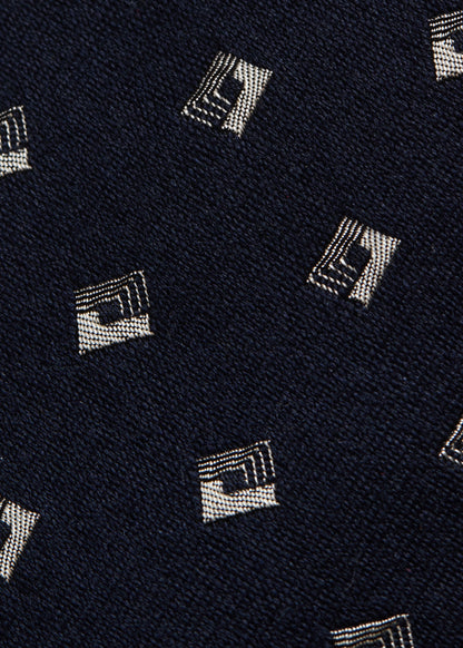 Deco Square Woven Silk Tie - Paul Stuart Everyday