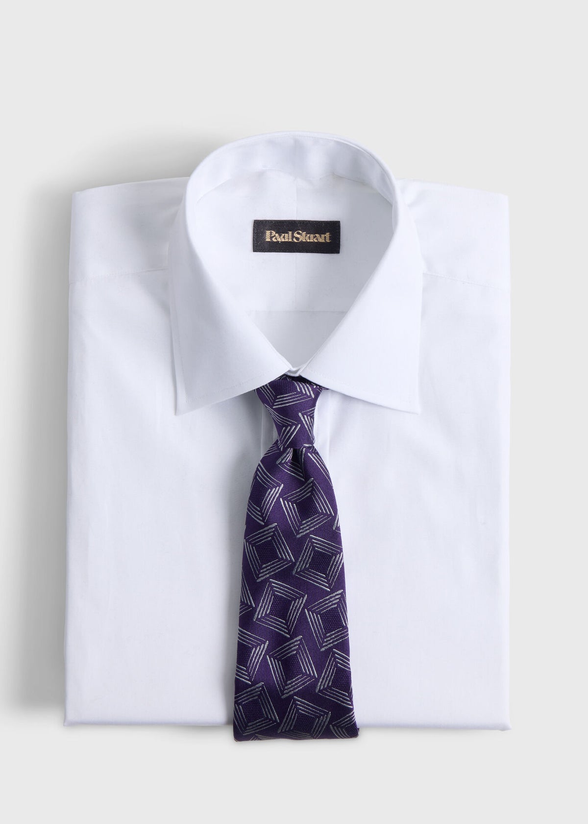 Woven Silk Tossed Square Tie - Paul Stuart Smart Buy