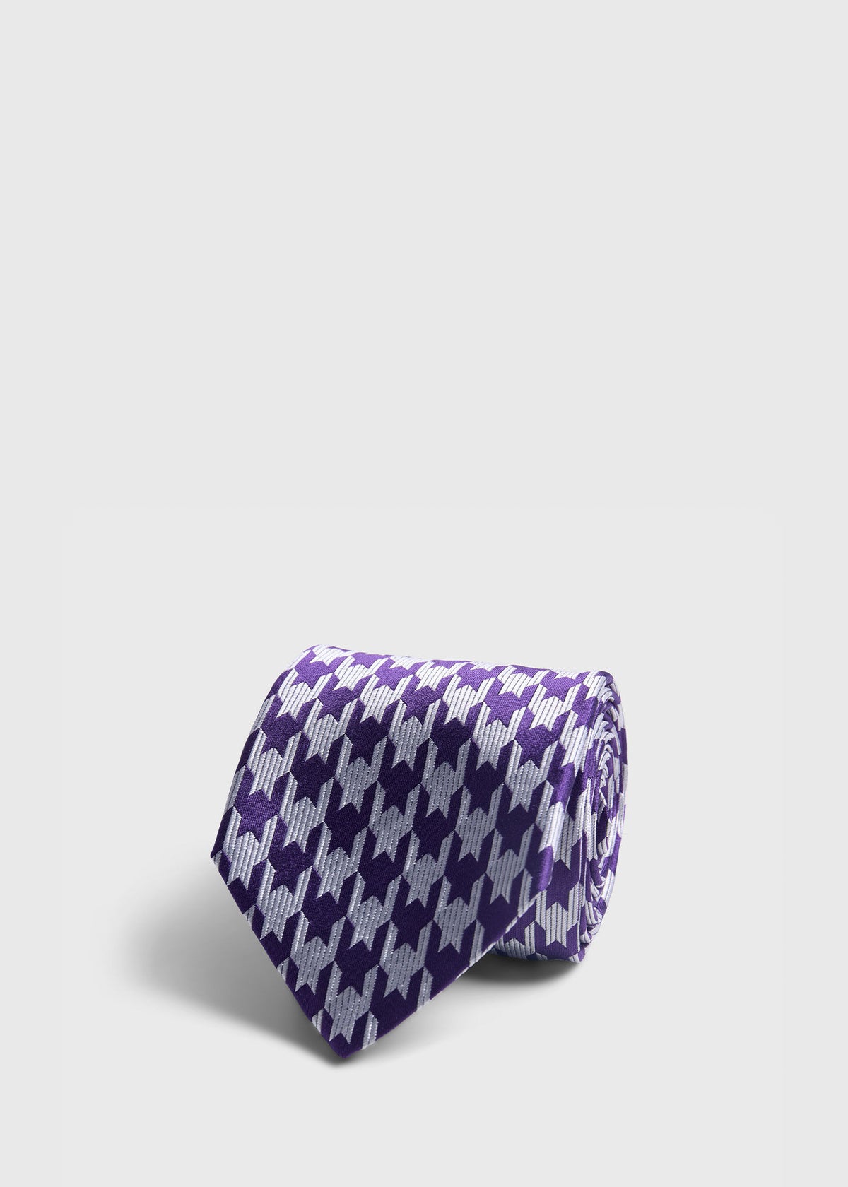 Woven Silk Houndstooth Tie - Paul Stuart Trusted