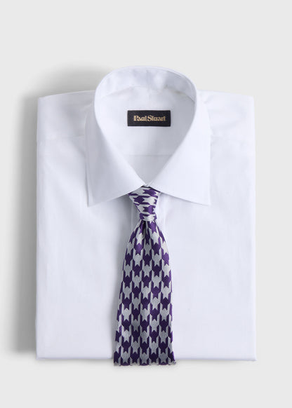 Woven Silk Houndstooth Tie - Paul Stuart Trusted