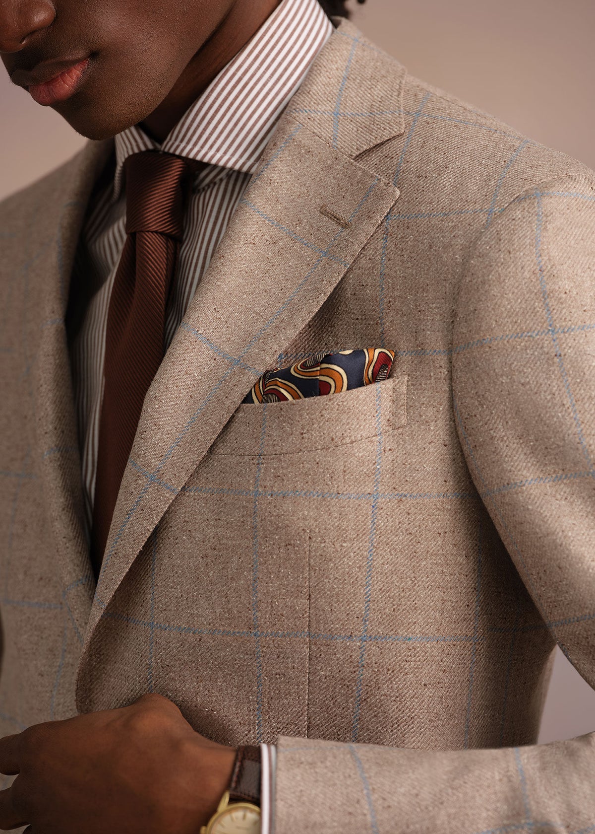 Solid Mogador Silk & Cotton Tie - Paul Stuart Best Seller