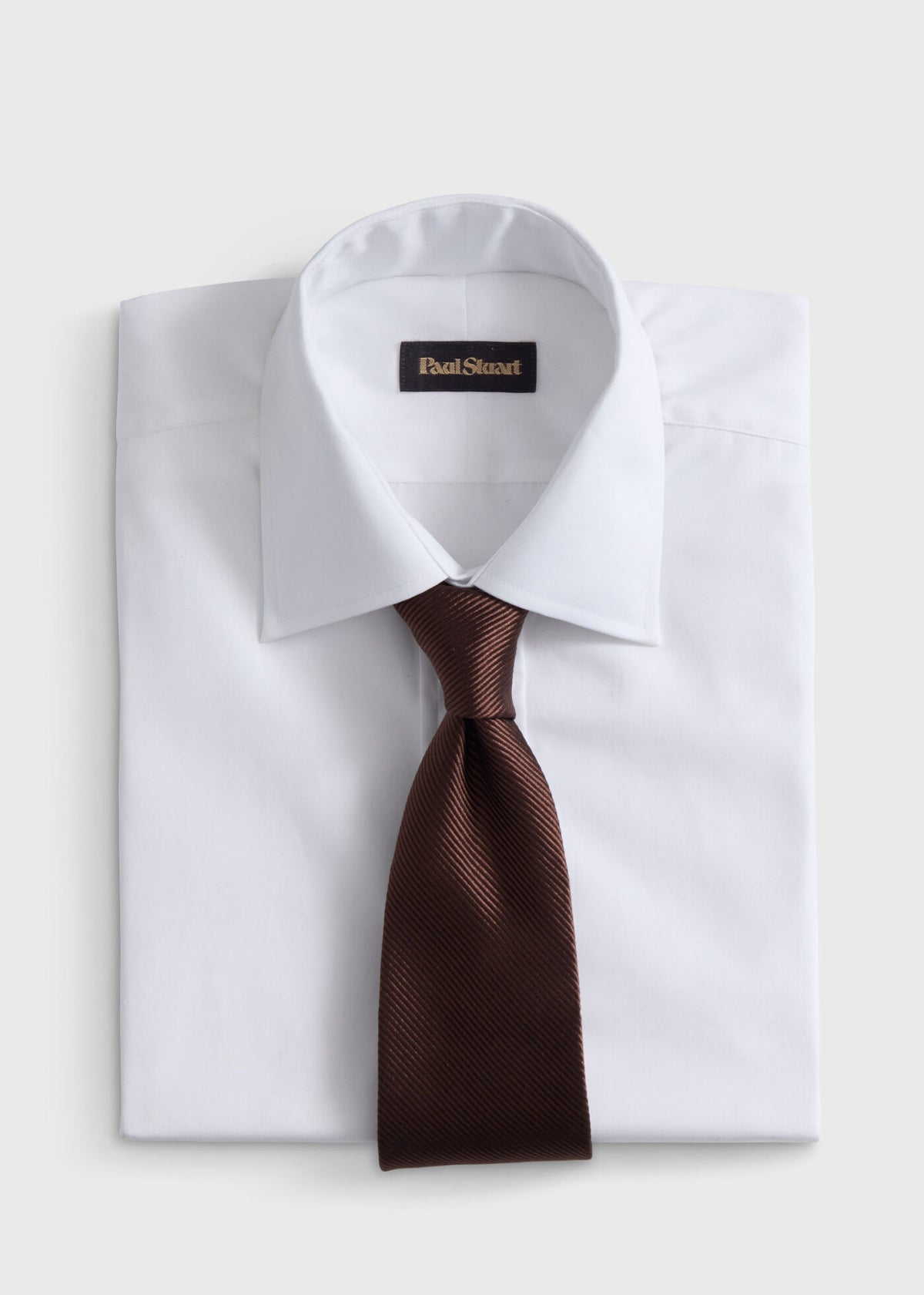 Solid Mogador Silk & Cotton Tie - Paul Stuart Best Seller