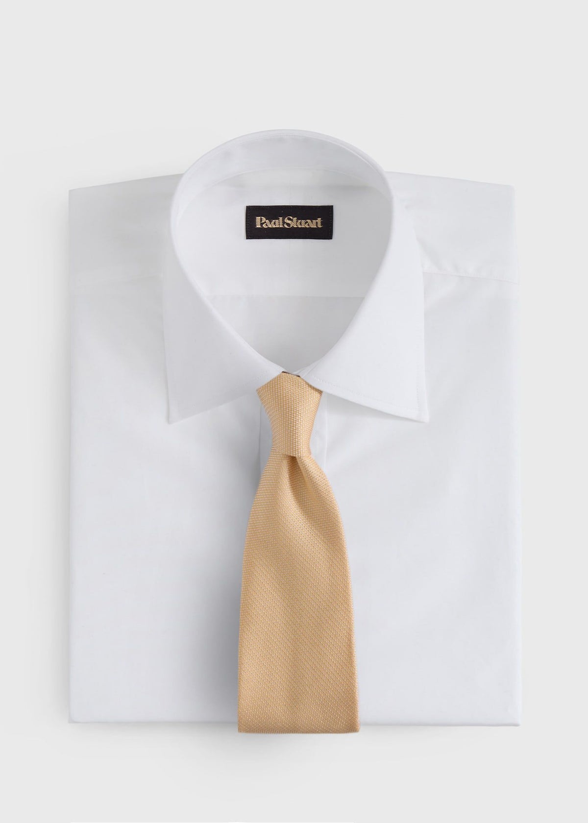 Solid Textured Woven Tie - Paul Stuart Trending