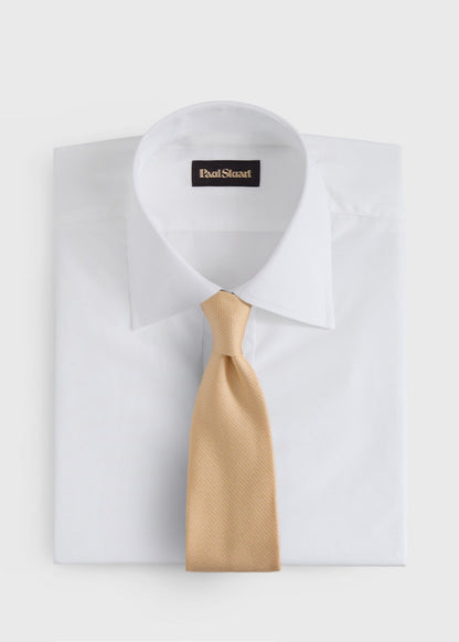 Solid Textured Woven Tie - Paul Stuart Trending