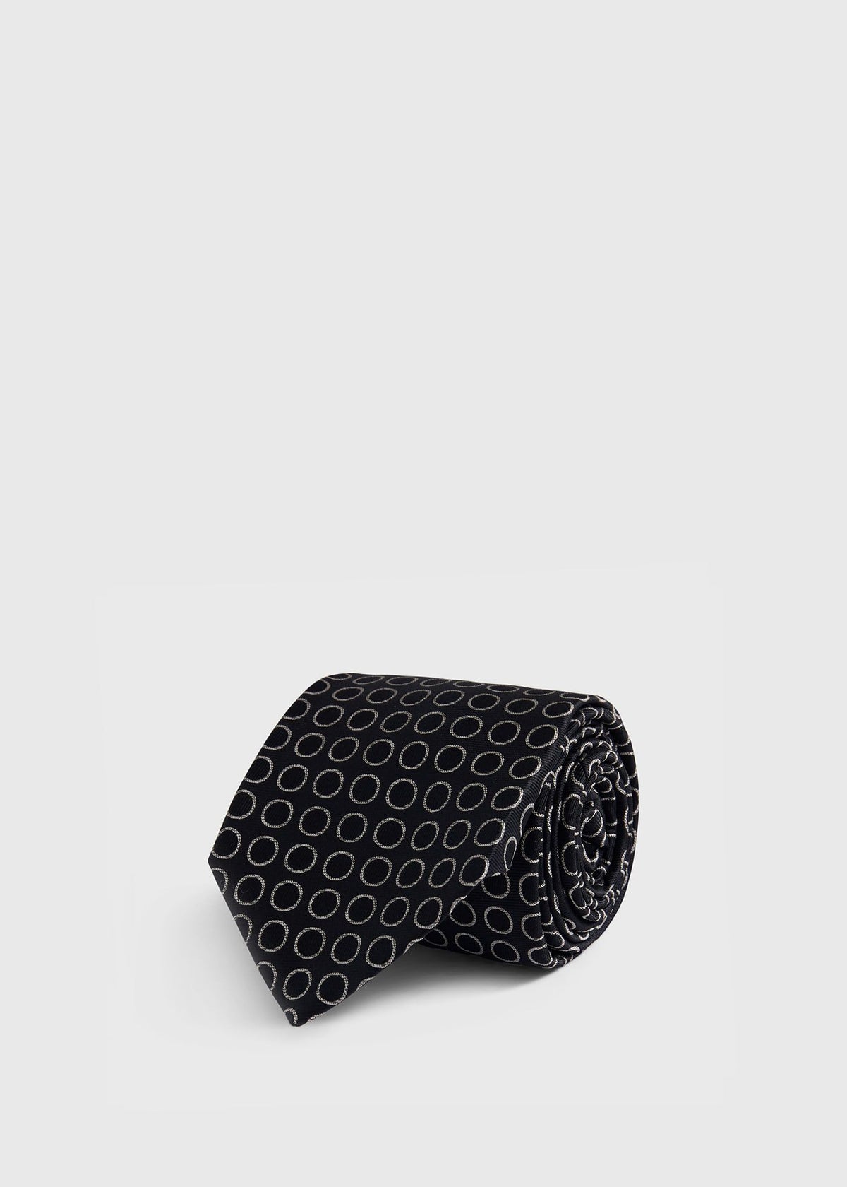 Woven Silk Circles Tie - Paul Stuart Classic