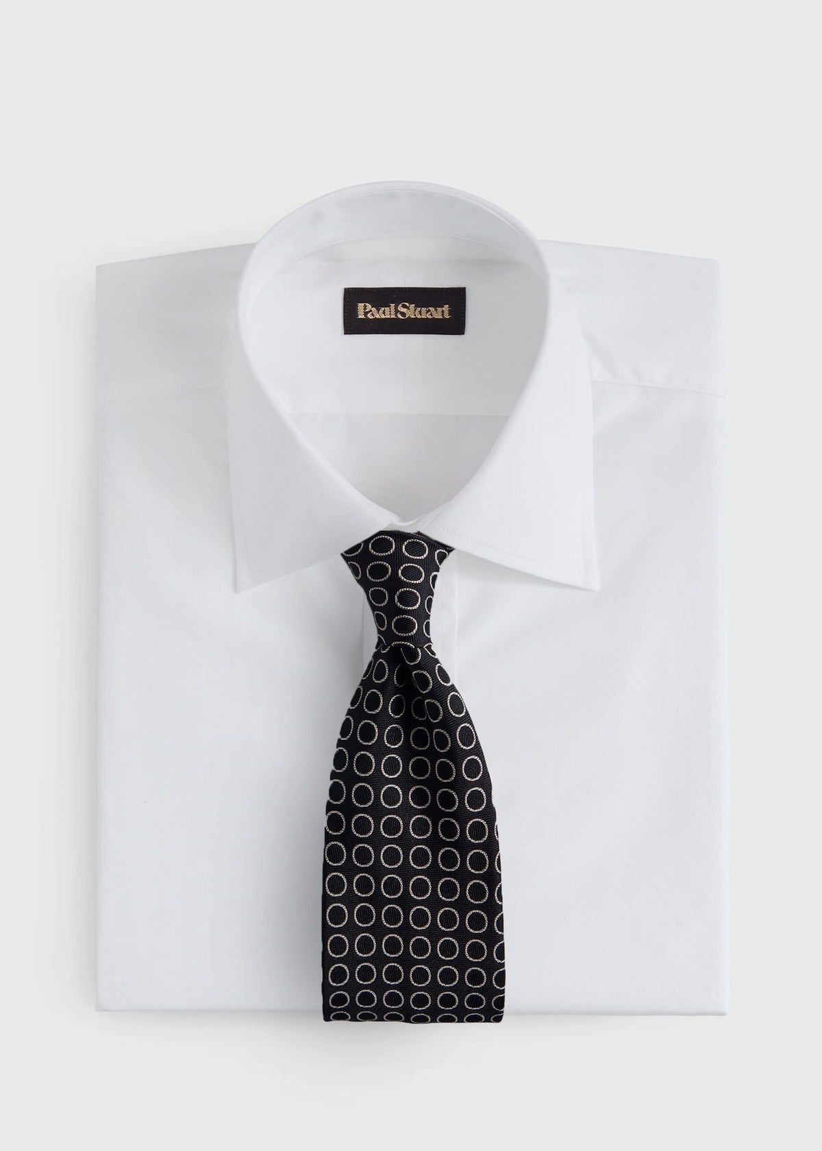 Woven Silk Circles Tie - Paul Stuart Classic