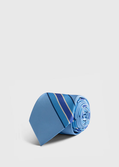 Silk Deco Stripe Tie - Paul Stuart Trending