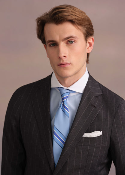 Silk Deco Stripe Tie - Paul Stuart Trending
