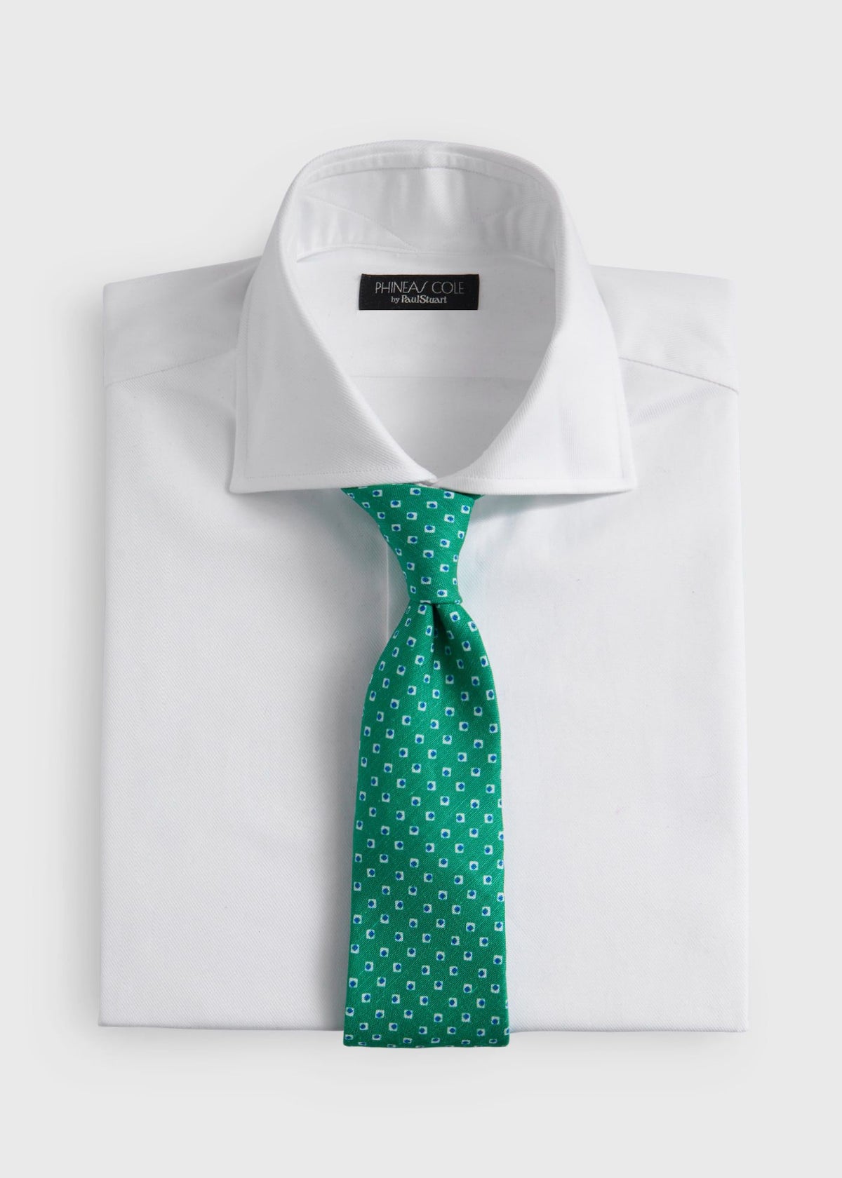 Silk Diamond Medallion Print Tie - Paul Stuart Featured