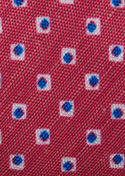 Silk Diamond Medallion Print Tie - Paul Stuart Customer Favorite