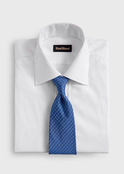 Silk Micro Square Print Tie - Paul Stuart Top Pick