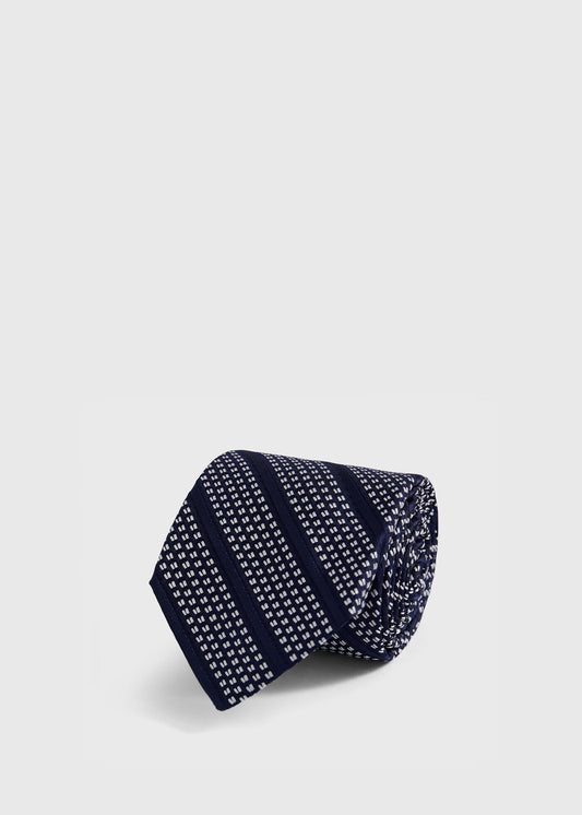 Silk Grenadine Stripe Tie - Paul Stuart Discount