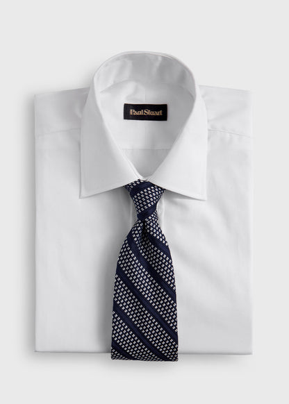 Silk Grenadine Stripe Tie - Paul Stuart Discount