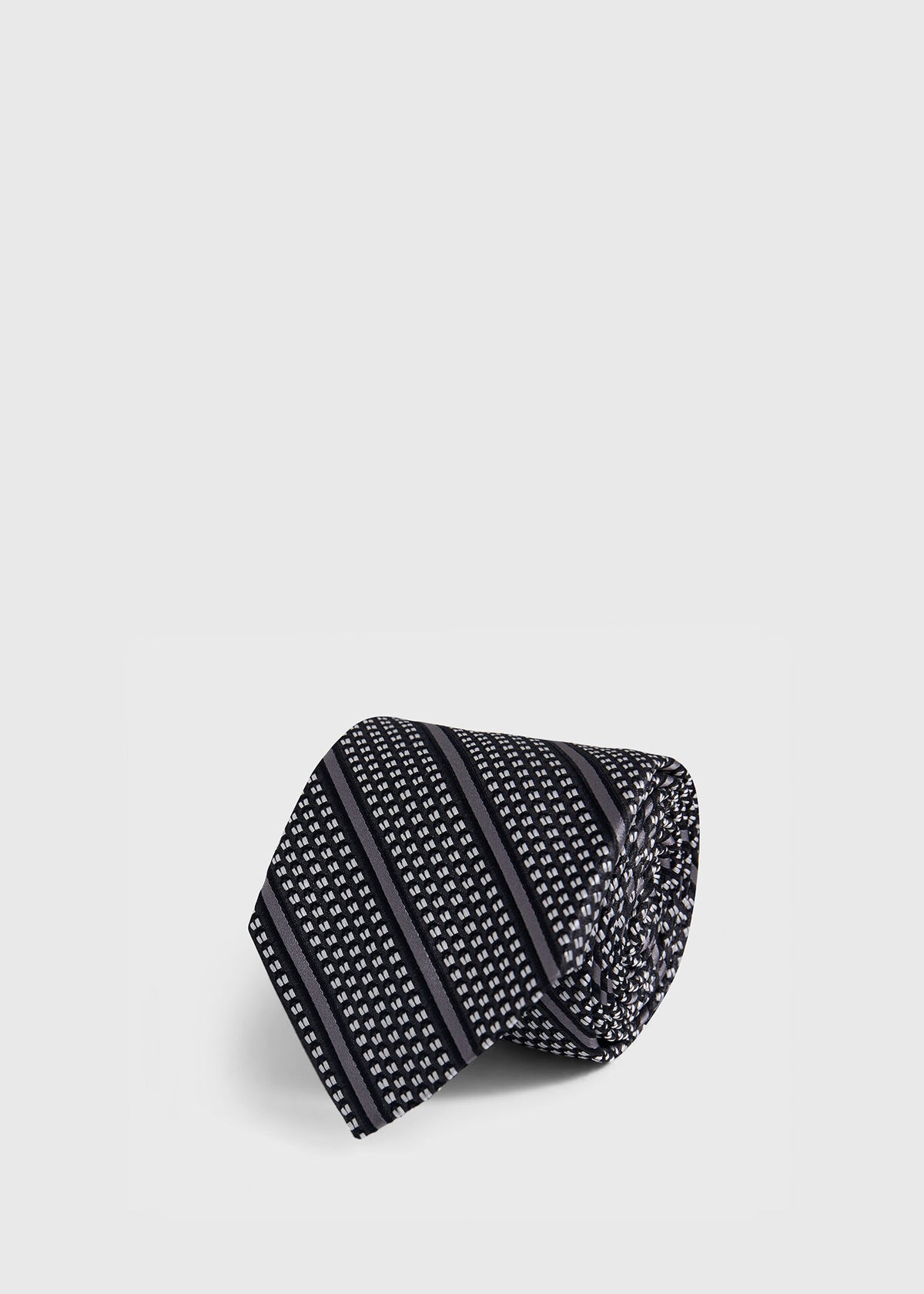Silk Grenadine Stripe Tie - Paul Stuart Quality