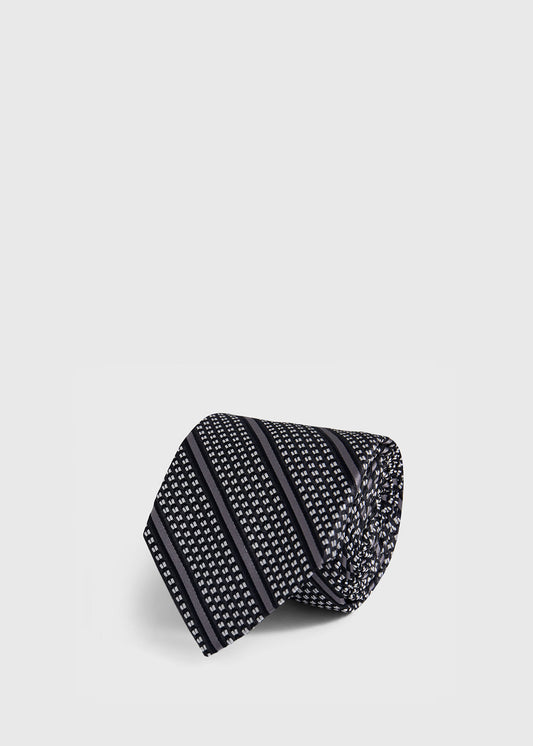 Silk Grenadine Stripe Tie - Paul Stuart Quality