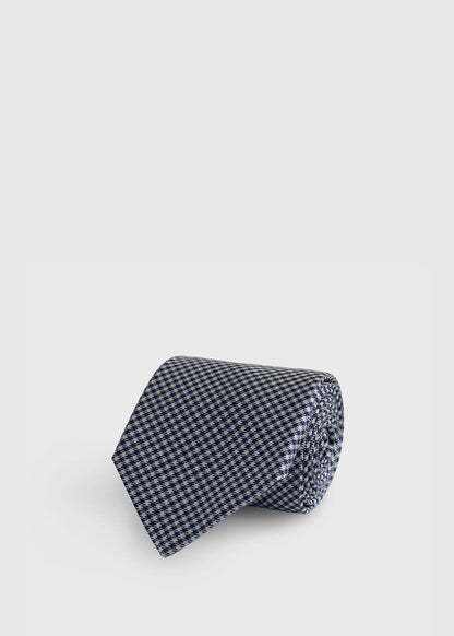 Woven Silk Houndstooth Tie - Paul Stuart Quality