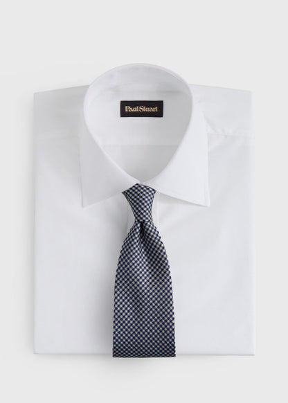 Woven Silk Houndstooth Tie - Paul Stuart Quality