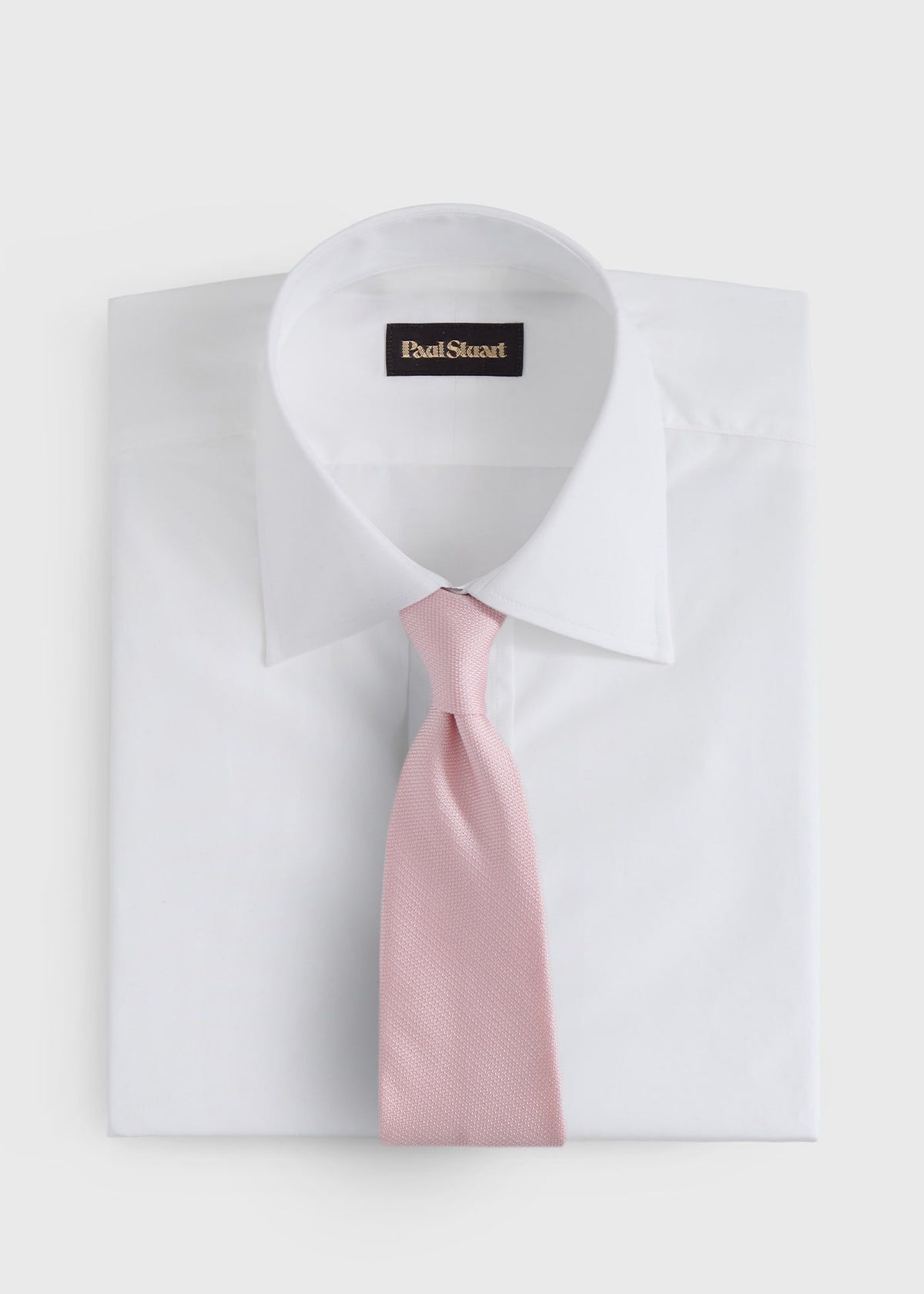 Solid Textured Woven Tie - Paul Stuart Classic