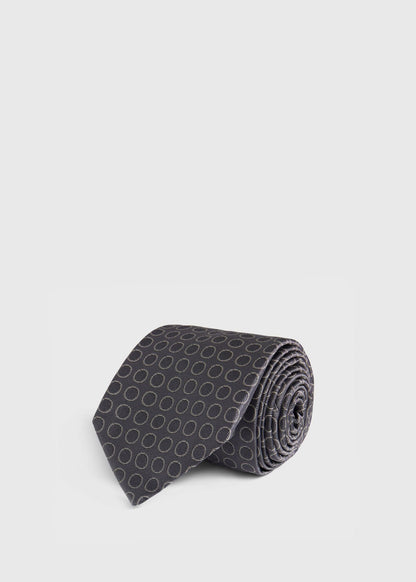 Woven Silk Circles Tie - Paul Stuart Best Seller