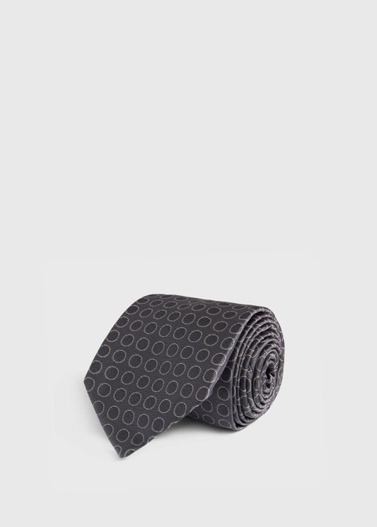 Woven Silk Circles Tie - Paul Stuart Best Seller