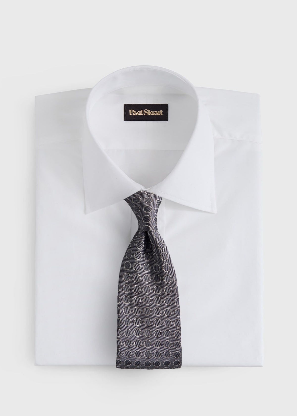 Woven Silk Circles Tie - Paul Stuart Best Seller