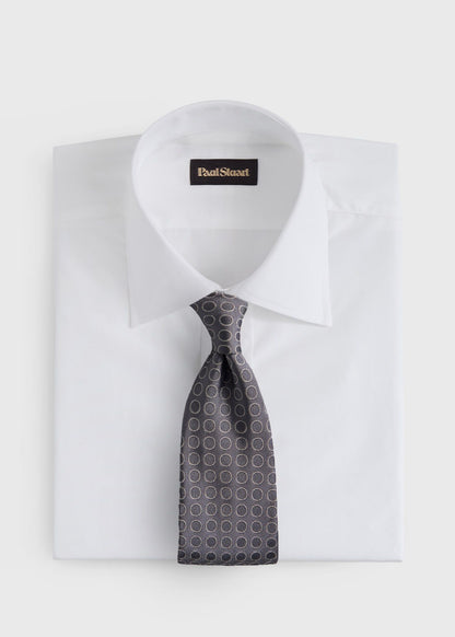 Woven Silk Circles Tie - Paul Stuart Best Seller