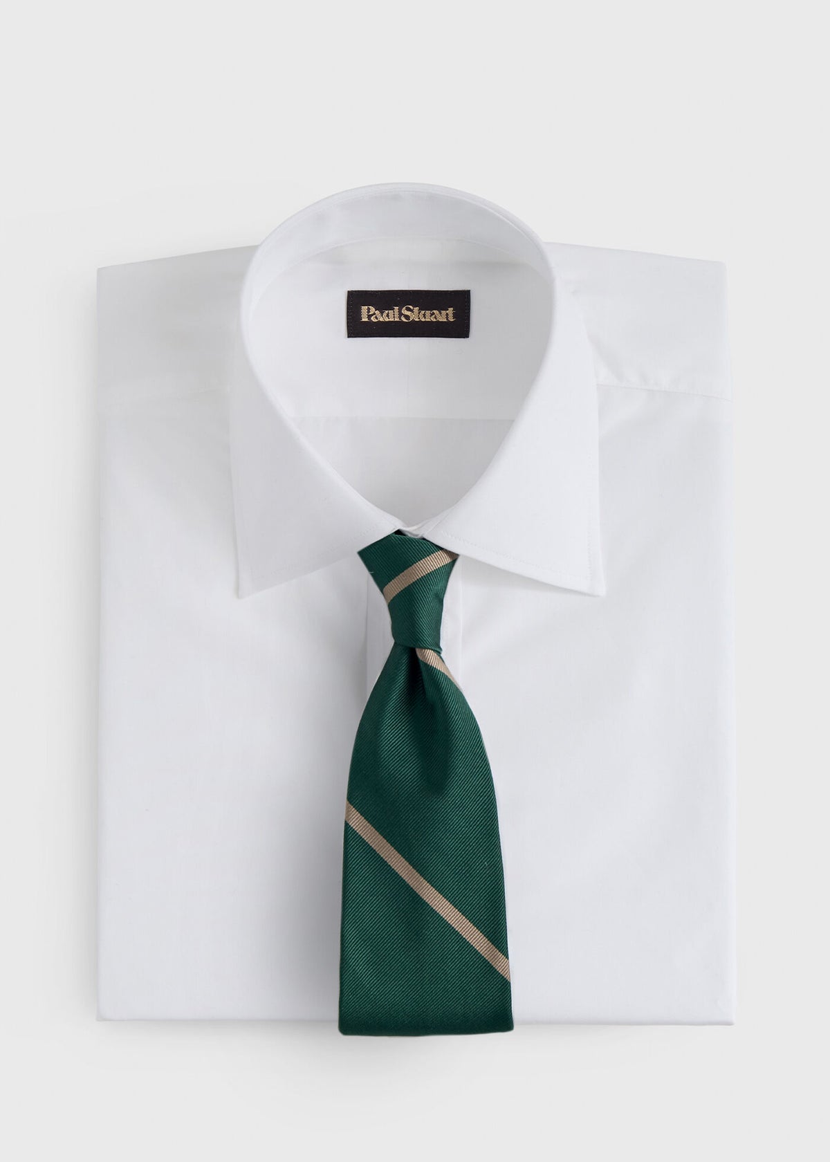 Woven Silk Regimental Stripe Tie - Paul Stuart Smart Buy