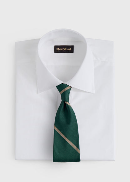 Woven Silk Regimental Stripe Tie - Paul Stuart Smart Buy