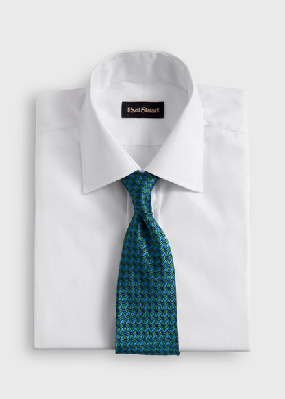 Silk Geometric Interlock Tie - Paul Stuart Smart Buy