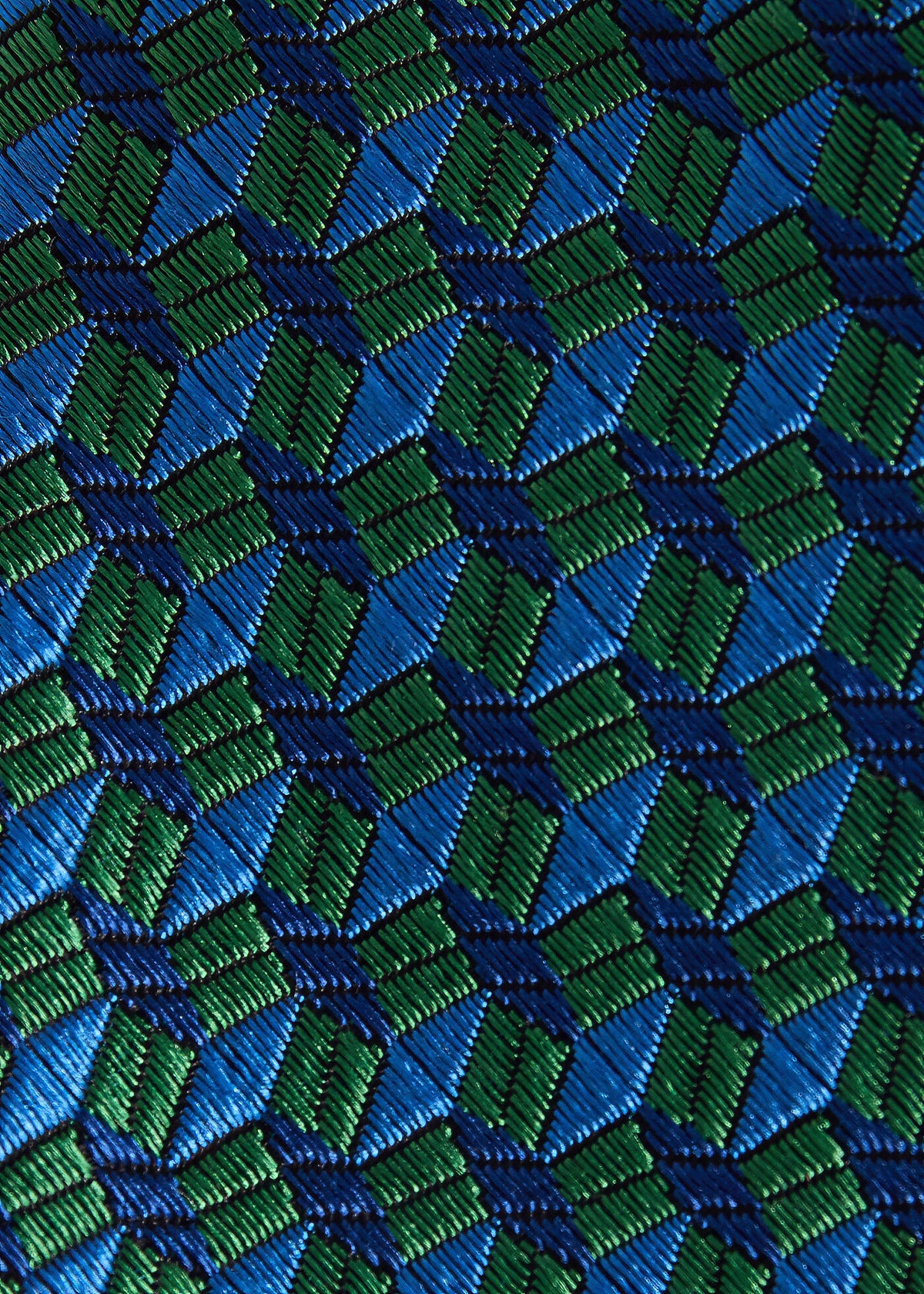 Silk Geometric Interlock Tie - Paul Stuart Smart Buy