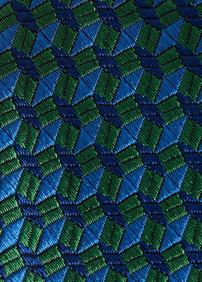 Silk Geometric Interlock Tie - Paul Stuart Smart Buy
