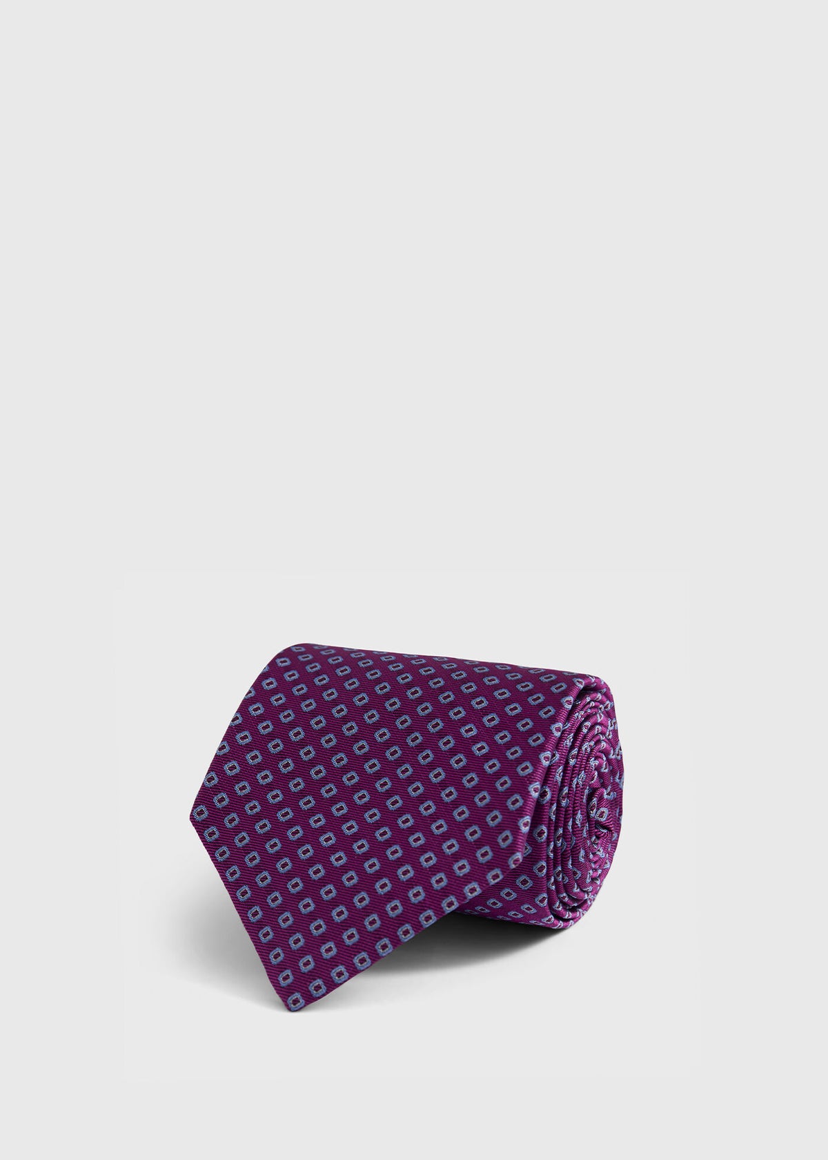 Silk Micro Square Print Tie - Paul Stuart Trending