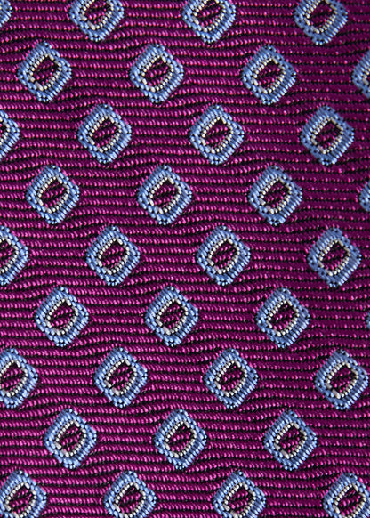Silk Micro Square Print Tie - Paul Stuart Trending