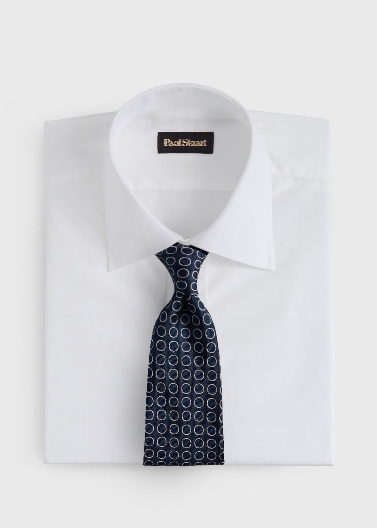 Woven Silk Circles Tie - Paul Stuart Trusted
