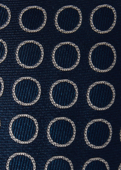Woven Silk Circles Tie - Paul Stuart Trusted