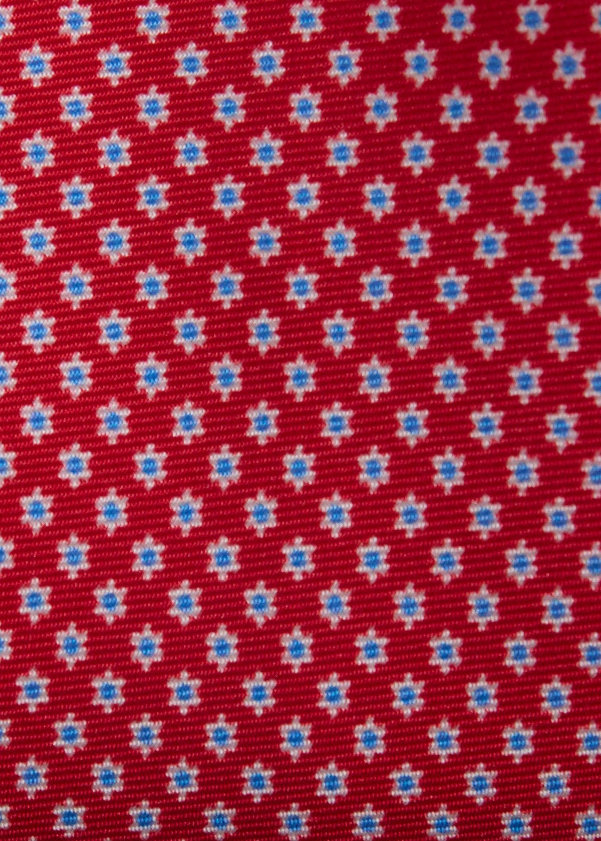 Silk Micro Daisy Print Tie - Paul Stuart Trusted