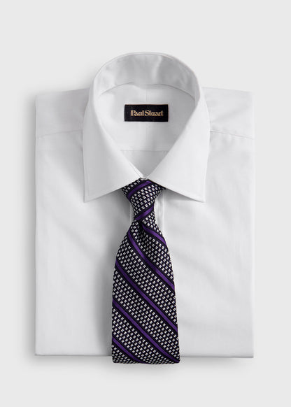 Silk Grenadine Stripe Tie - Paul Stuart Customer Favorite