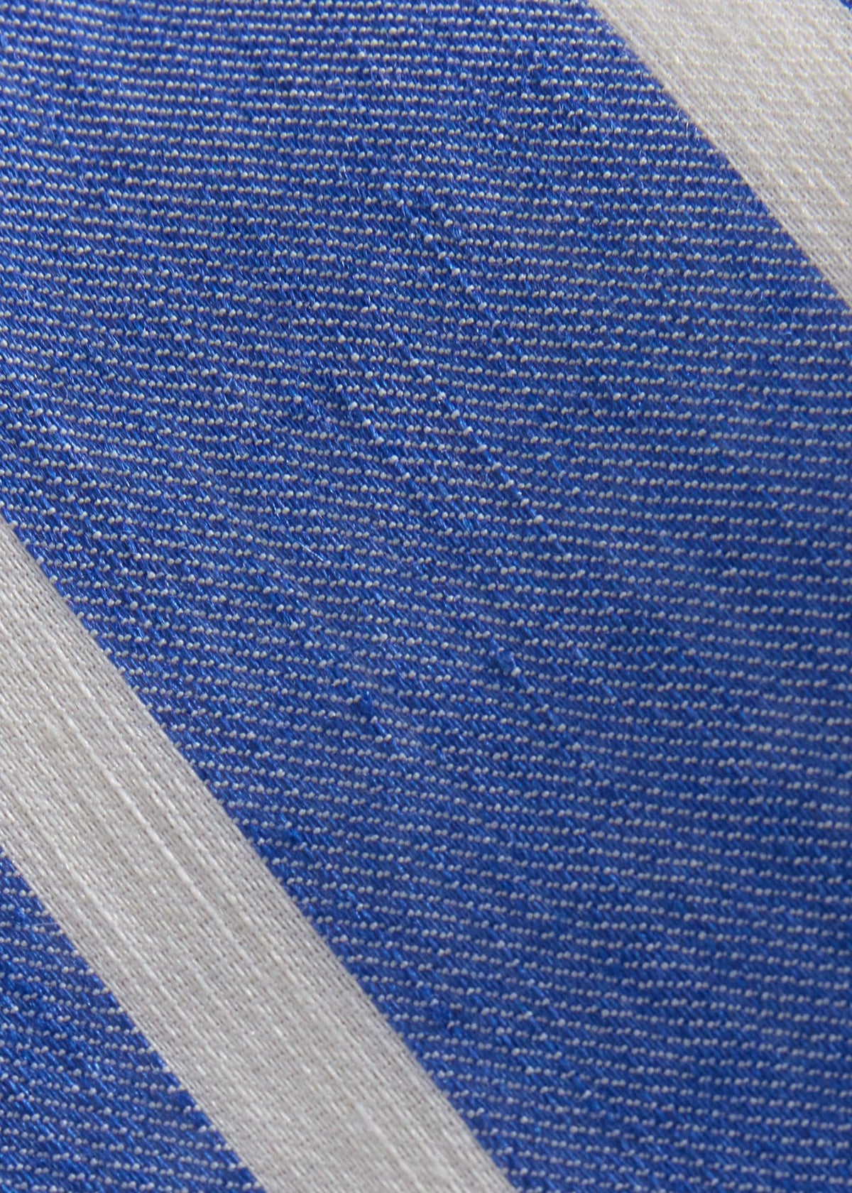 Linen & Cotton Stripe Tie - Paul Stuart Trusted