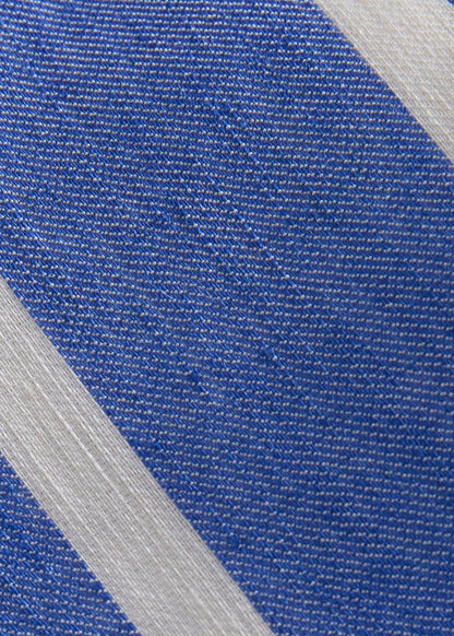 Linen & Cotton Stripe Tie - Paul Stuart Trusted