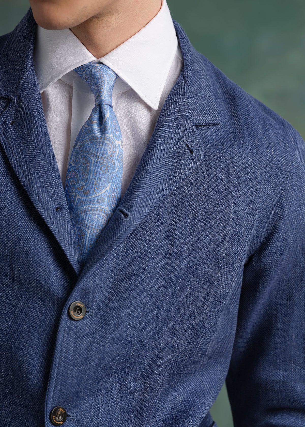 Silk Tonal Paisley Print Tie - Paul Stuart Recommended