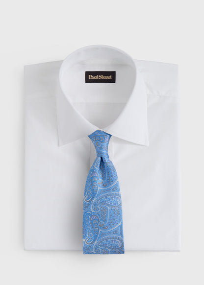 Silk Tonal Paisley Print Tie - Paul Stuart Recommended