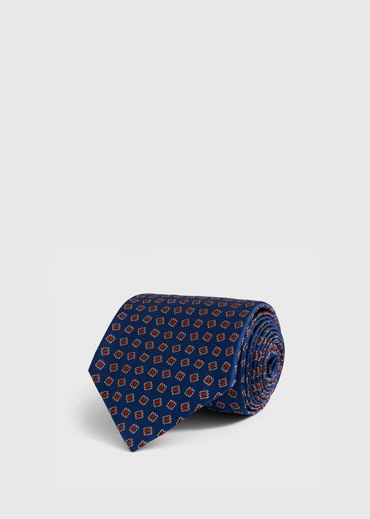 Silk Tile Motif Tie - Paul Stuart Trusted