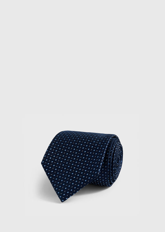 Silk Woven Jacquard Tie - Paul Stuart Featured