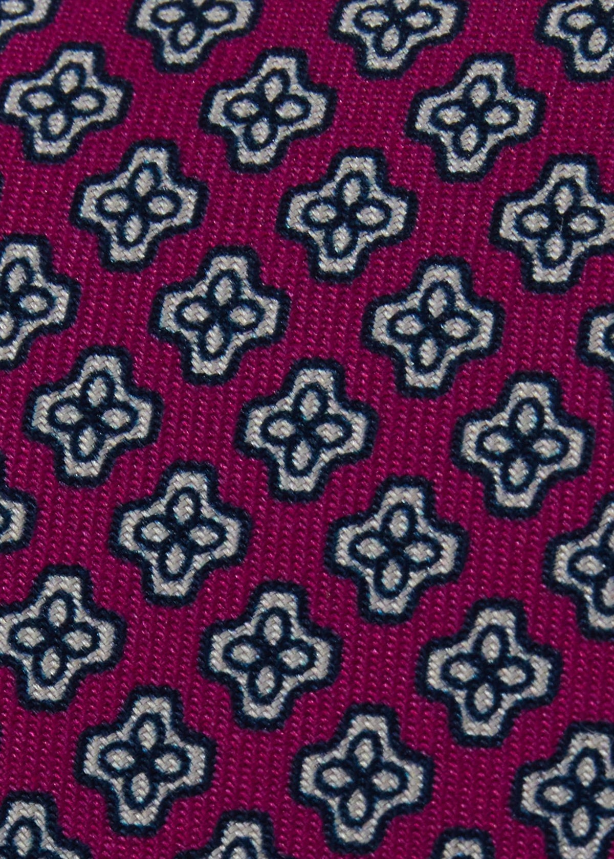 Geometric Clover Silk Tie - Paul Stuart Exclusive