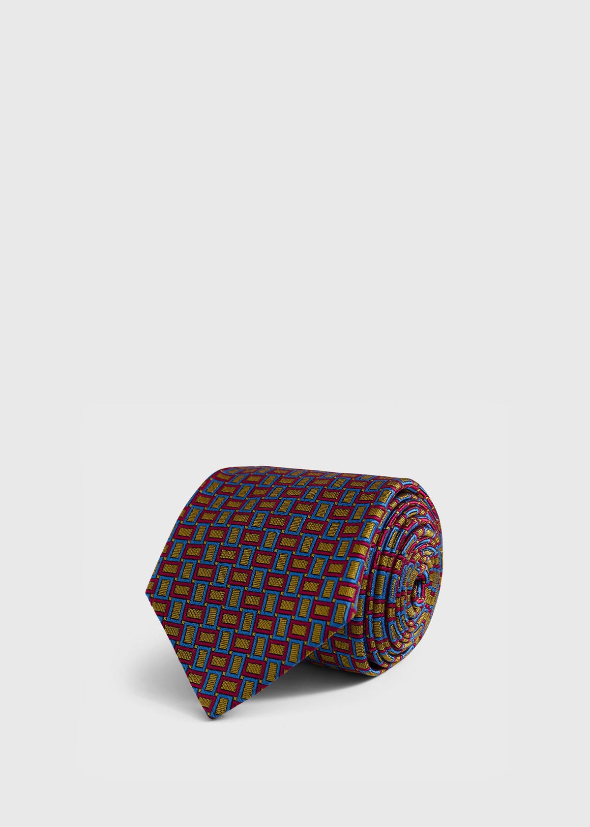 Silk Diamond Trellis Motif Tie - Paul Stuart Trending