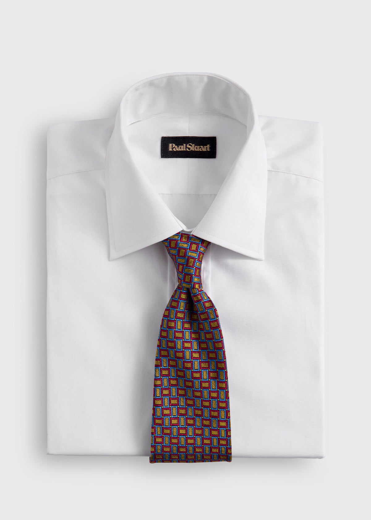 Silk Diamond Trellis Motif Tie - Paul Stuart Trending