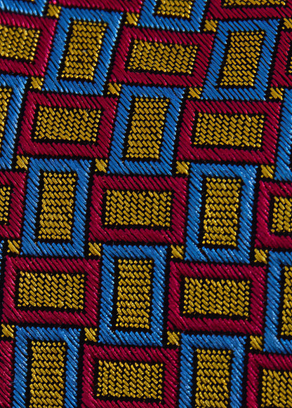 Silk Diamond Trellis Motif Tie - Paul Stuart Trending