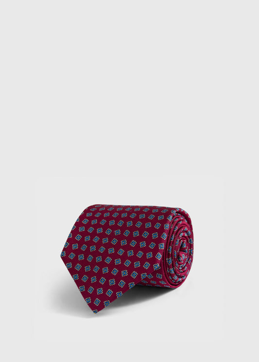 Silk Tile Motif Tie - Paul Stuart Trusted