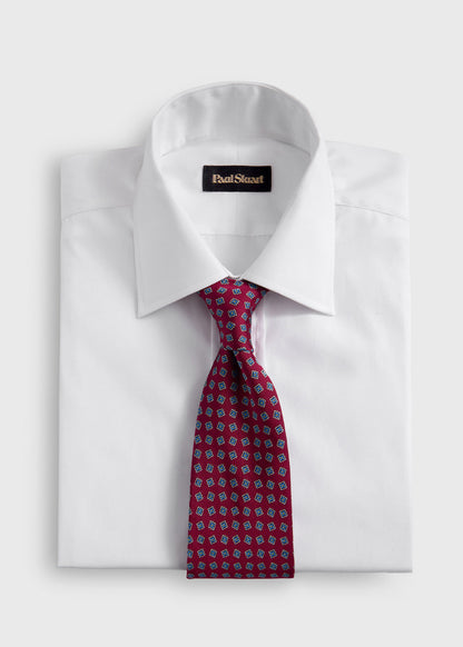 Silk Tile Motif Tie - Paul Stuart Trusted