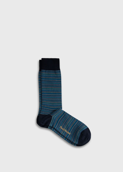 Multicolor Stripe Sock - Paul Stuart Exclusive